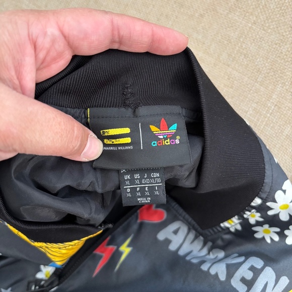 Adidas x Pharrell Williams Limited Edition Multi-Color Print Bomber Jacket - Picture 2 of 12